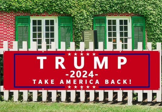 Trump 2024 Large Fence Banner